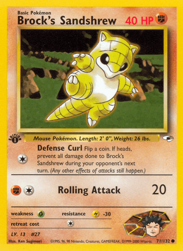 Brock's Sandshrew (71/132) [Gym Heroes 1st Edition] (Online Only)