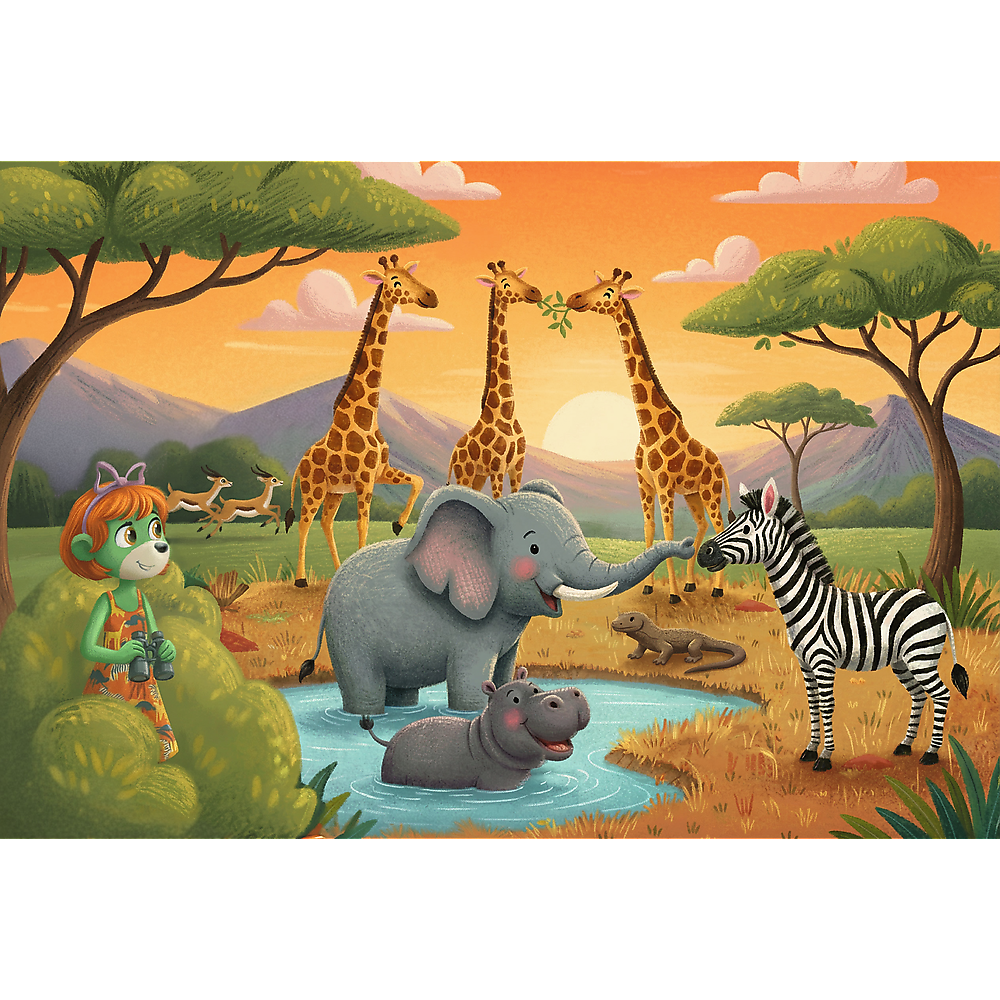 Trefl Kids Treflik Family - The Cheerful Crew 100 Piece Puzzle (ONLINE ORDER ONLY)