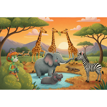 Trefl Kids Treflik Family - The Cheerful Crew 100 Piece Puzzle (ONLINE ORDER ONLY)