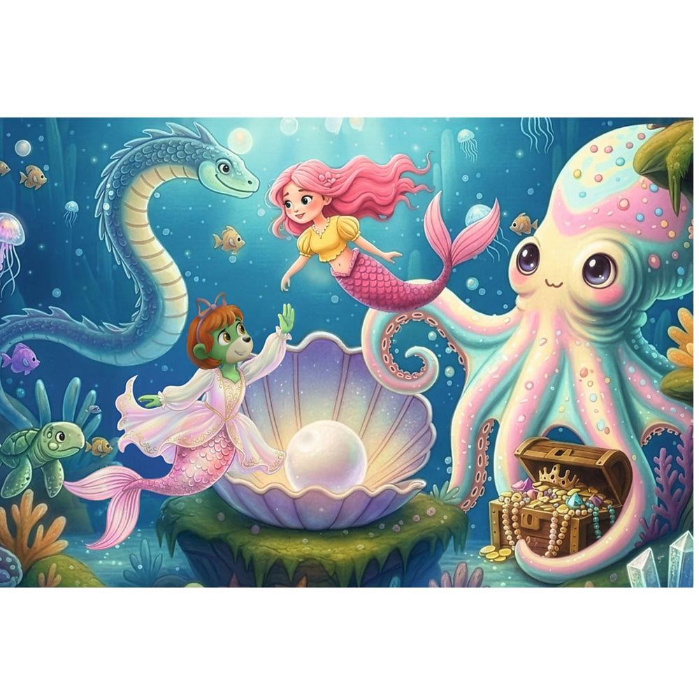 Trefl Kids Inspired By Fantasy In The Land of Mermaids 100 Piece Kids Puzzle (ONLINE ORDER ONLY)