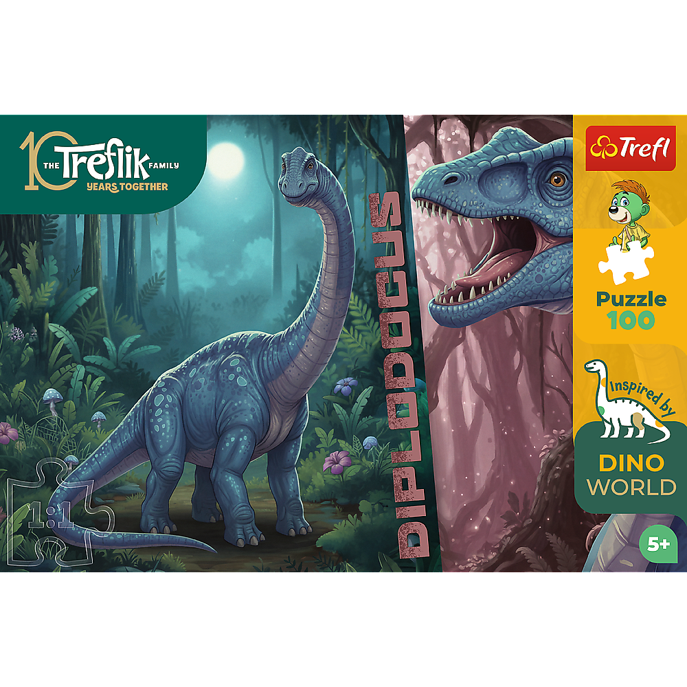 Trefl Kids Treflik Family - Inspired By Nature Diplodocus 100 Piece Puzzle (ONLINE ORDER ONLY)