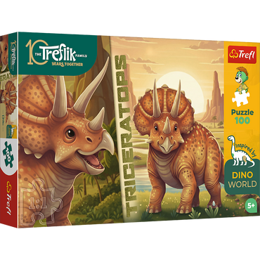 Trefl Kids Treflik Family - Inspired By Nature Triceratops 100 Piece Puzzle (ONLINE ORDER ONLY)