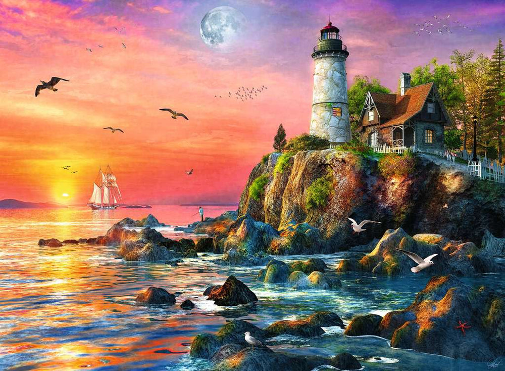 Puzzle: Lighthouse at Sunset (ONLINE ORDER ONLY)