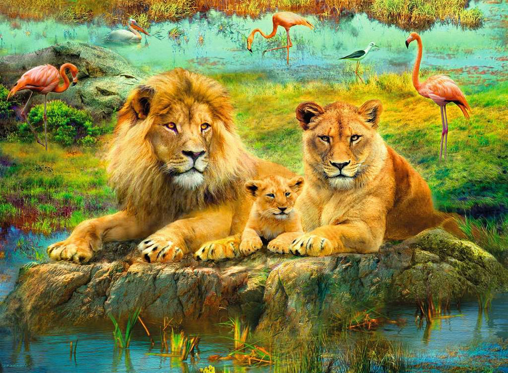 Puzzle: Lions in the Savanna (ONLINE ORDER ONLY)