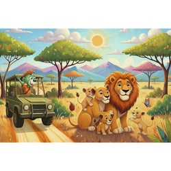 Trefl Kids Treflik Family - Inspired By Nature Lions 100 Piece Puzzle (ONLINE ORDER ONLY)
