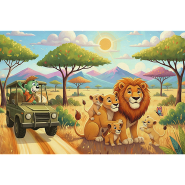 Trefl Kids Treflik Family - Inspired By Nature Lions 100 Piece Puzzle (ONLINE ORDER ONLY)