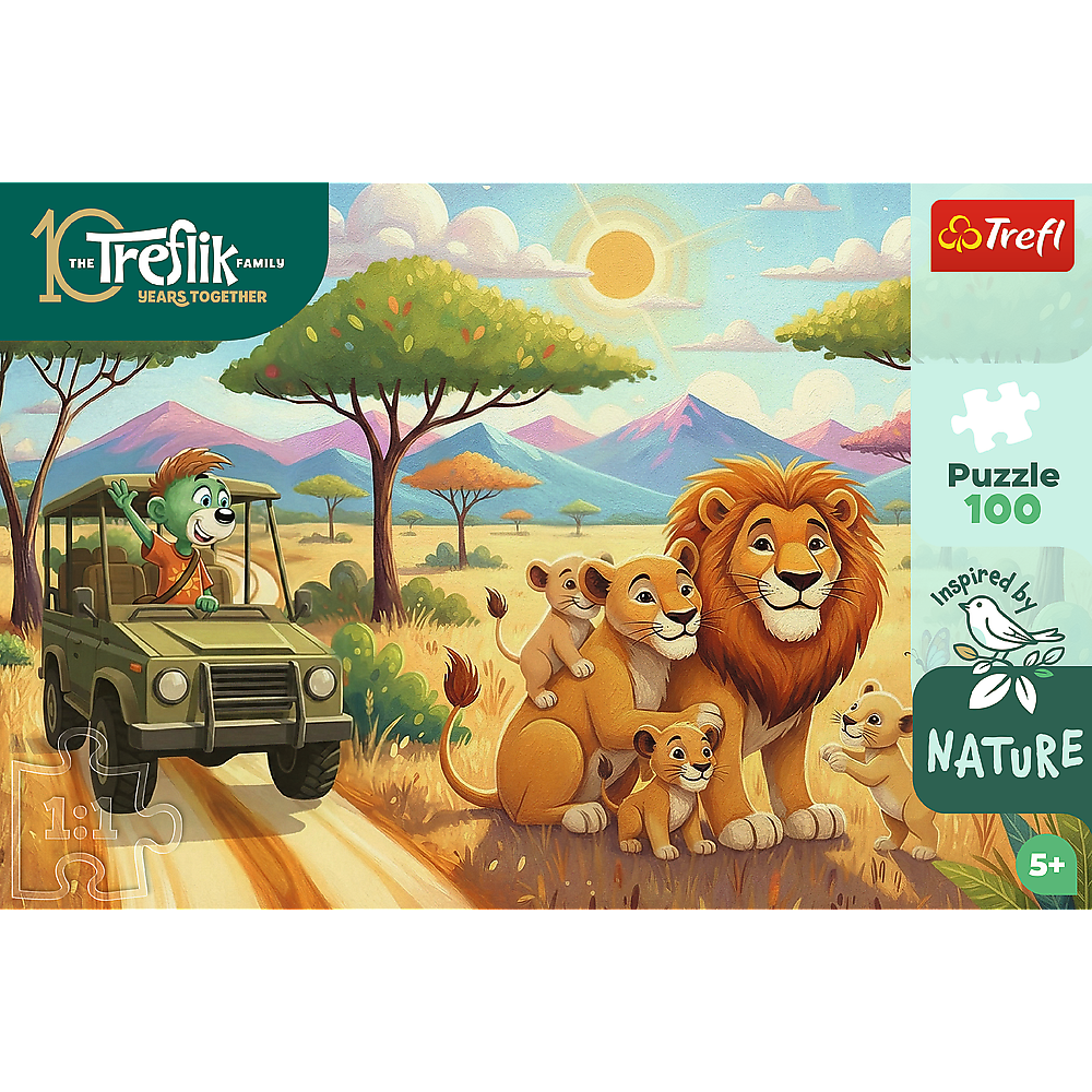 Trefl Kids Treflik Family - Inspired By Nature Lions 100 Piece Puzzle (ONLINE ORDER ONLY)