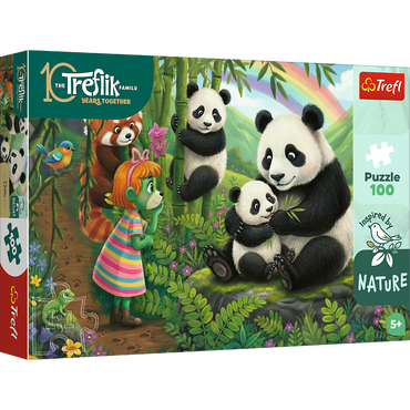 Trefl Kids Treflik Family - Inspired By Nature Pandas 100 Piece Puzzle (ONLINE ORDER ONLY)