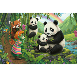 Trefl Kids Treflik Family - Inspired By Nature Pandas 100 Piece Puzzle (ONLINE ORDER ONLY)