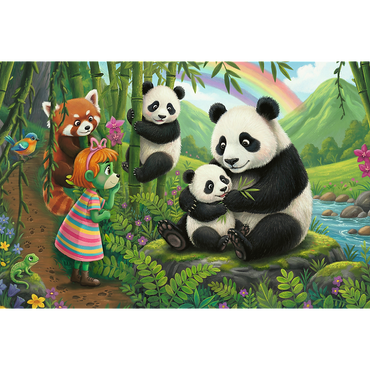 Trefl Kids Treflik Family - Inspired By Nature Pandas 100 Piece Puzzle (ONLINE ORDER ONLY)