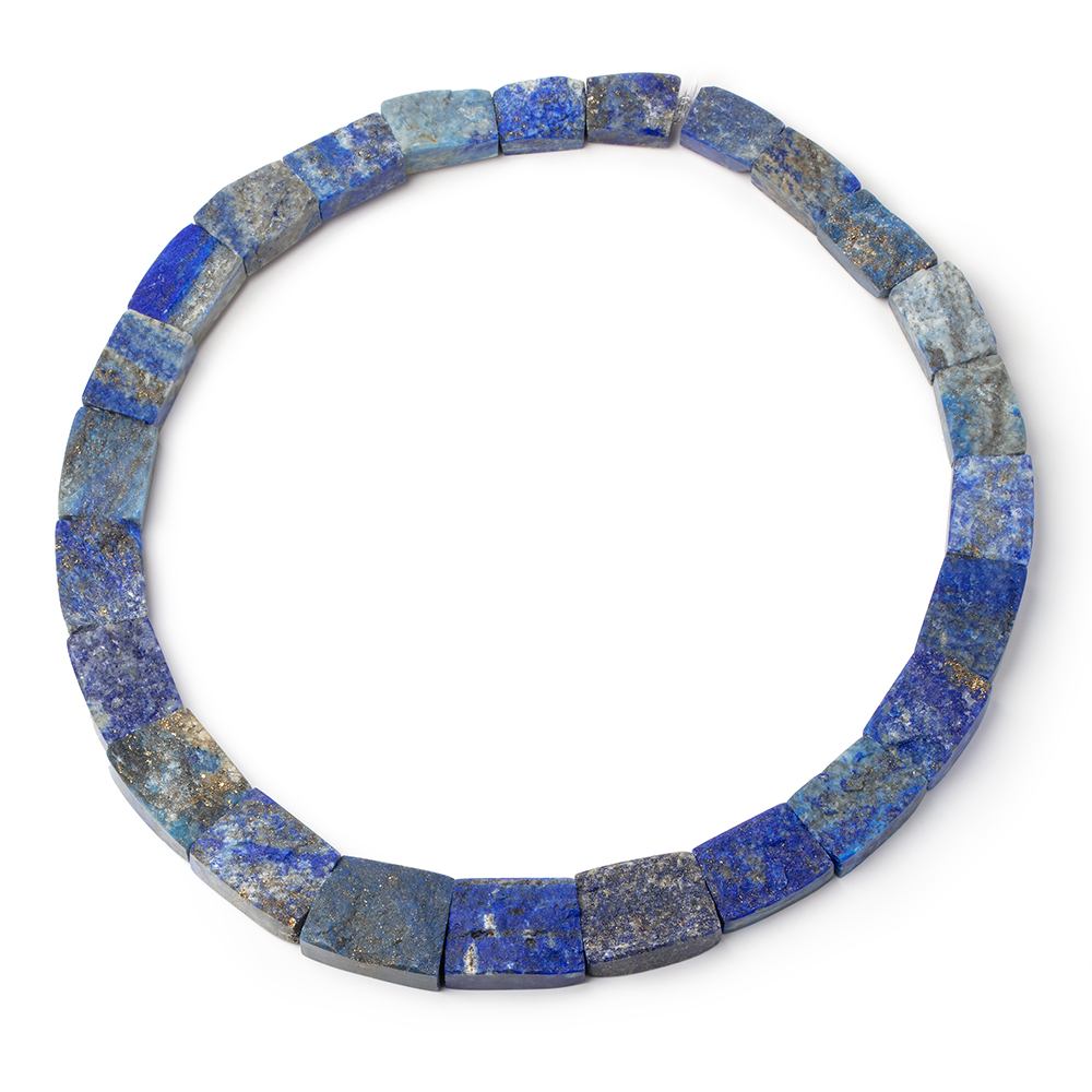 16.5x13-24x20mm Matte Lapis Lazuli Fancy Shape Collar 25 beads (ONLINE ORDER ONLY)