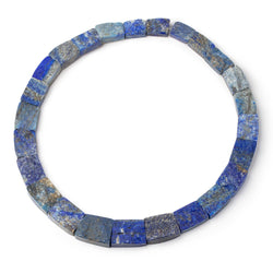 16.5x13-24x20mm Matte Lapis Lazuli Fancy Shape Collar 25 beads (ONLINE ORDER ONLY)