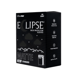 ECLIPSE® Matte Standard DECK PROTECTOR® Sleeves: Jet Black - 105ct