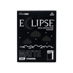 ECLIPSE® Matte Standard DECK PROTECTOR® Sleeves: Jet Black - 105ct