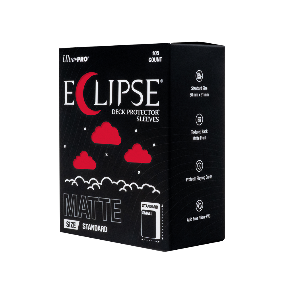 ECLIPSE® Matte Standard DECK PROTECTOR® Sleeves: Apple Red - 105ct (ONLINE ORDER ONLY)