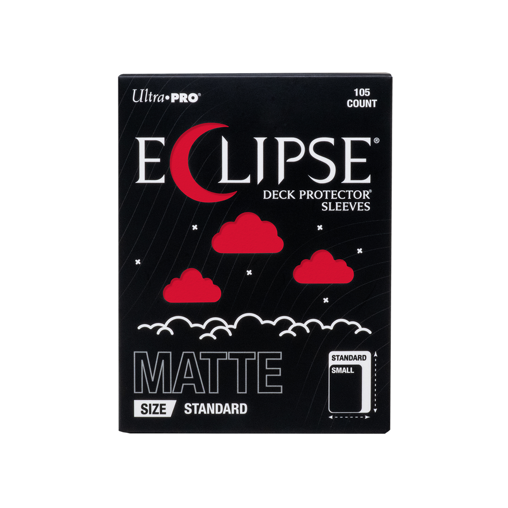 ECLIPSE® Matte Standard DECK PROTECTOR® Sleeves: Apple Red - 105ct