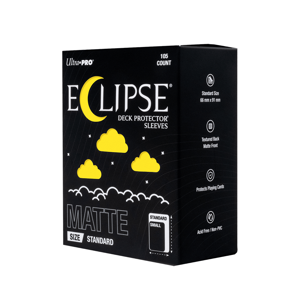 ECLIPSE® Matte Standard DECK PROTECTOR® Sleeves: Lemon Yellow - 105ct (ONLINE ORDER ONLY)