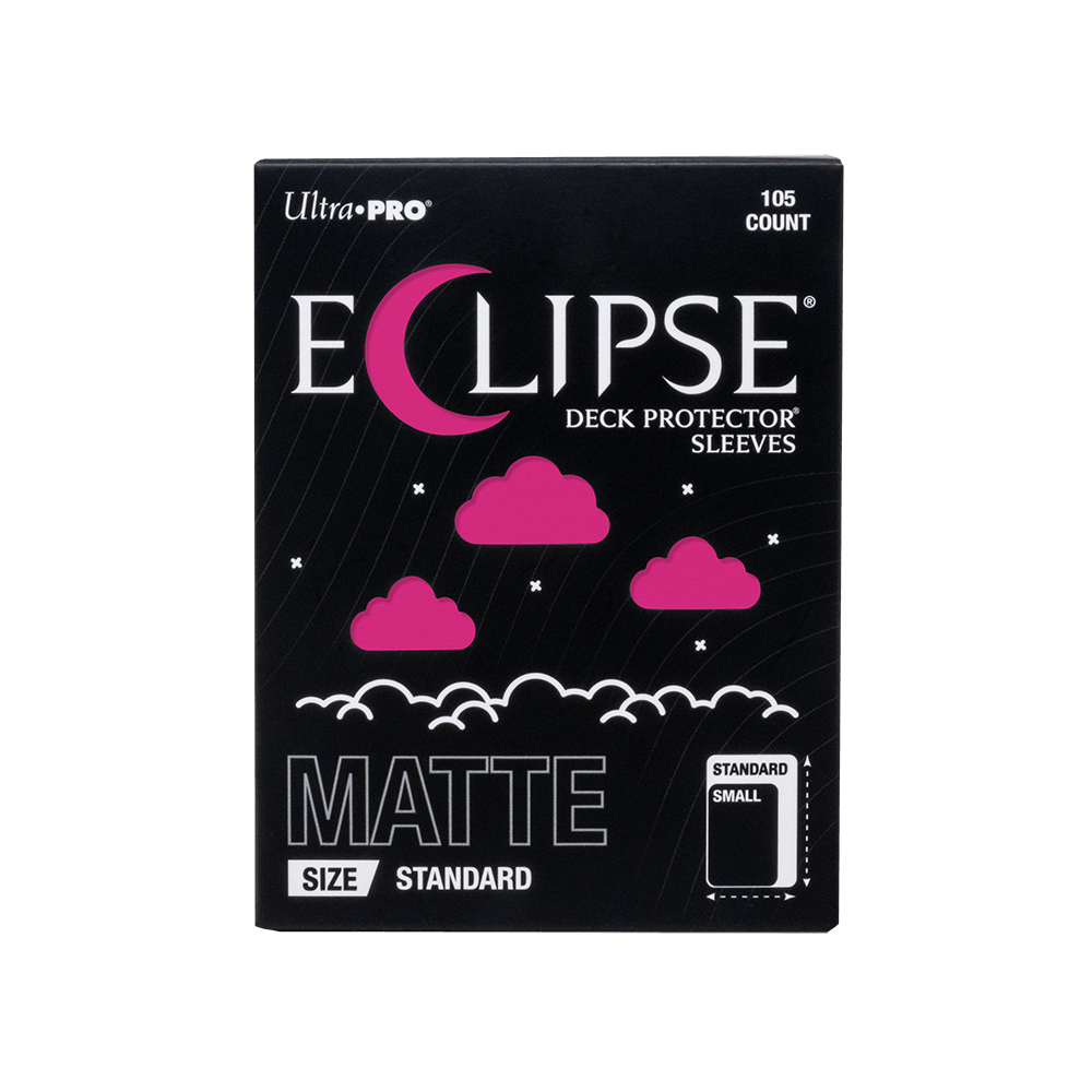 ECLIPSE® Matte Standard DECK PROTECTOR® Sleeves: Hot Pink - 105ct (ONLINE ORDER ONLY)