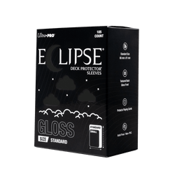 ECLIPSE® Gloss Standard DECK PROTECTOR® Sleeves: Jet Black - 105ct
