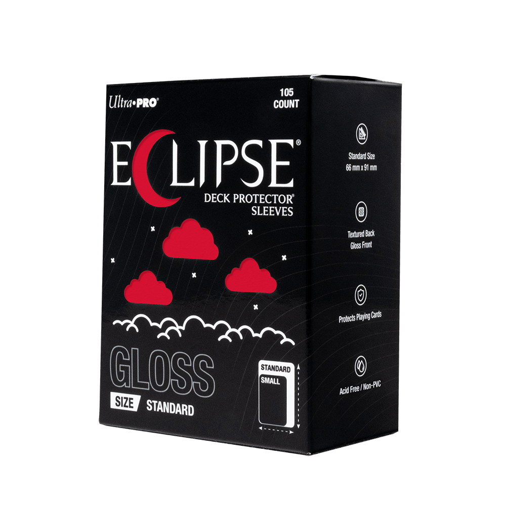 ECLIPSE® Gloss Standard DECK PROTECTOR® Sleeves: Apple Red - 105ct (ONLINE ORDER ONLY)