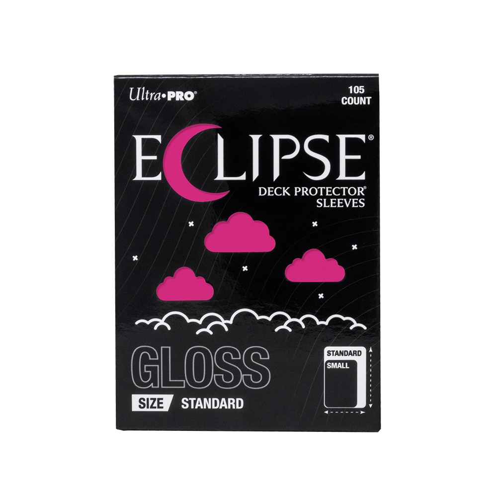 ECLIPSE® Gloss Standard DECK PROTECTOR® Sleeves: Hot Pink - 105ct (ONLINE ORDER ONLY)