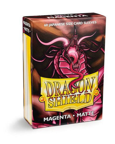 Dragon Shield: Japanese Size 60ct Sleeves - Magenta (Matte) (Online Order Only)