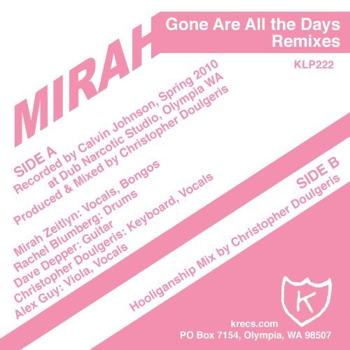 Gone Are All The Days [12" Vinyl]