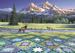 Puzzle: Large Format - Mountain Quiltscape (ONLINE ORDER ONLY)
