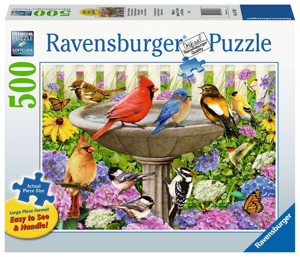 Puzzle: Large Format - At the Birdbath (ONLINE ORDER ONLY)