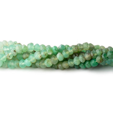 3.5-4mm Chrysoprase Faceted Rondelle Beads 13 inch 125 pieces (ONLINE ORDER ONLY)