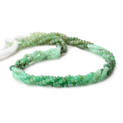 3.5-4mm Chrysoprase Faceted Rondelle Beads 13 inch 125 pieces (ONLINE ORDER ONLY)