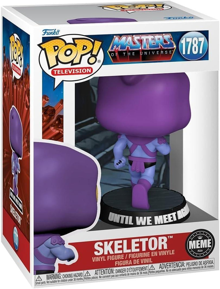 Funko Pop! Televison Skeletor (Until We Meet Again Meme) Vinyl Figure #1787 Entertainment Earth Exclusive with Funko Protector (ONLINE ORDER ONLY)