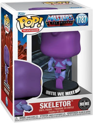 Funko Pop! Televison Skeletor (Until We Meet Again Meme) Vinyl Figure #1787 Entertainment Earth Exclusive with Funko Protector (ONLINE ORDER ONLY)