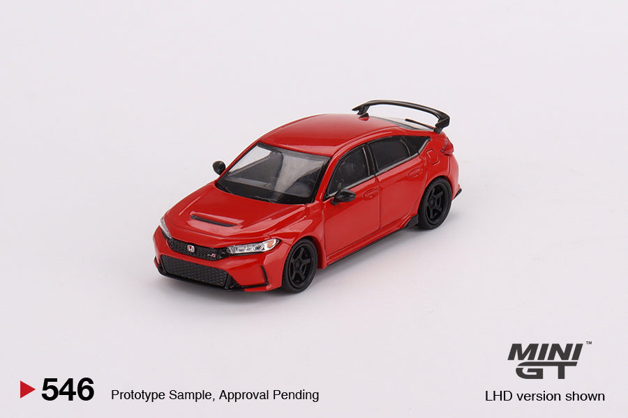 Mini-GT Honda Civic Type R Rallye Red 2023 W/ Advan GT Wheel #546 1:64 MGT00546 (ONLINE ORDER ONLY)