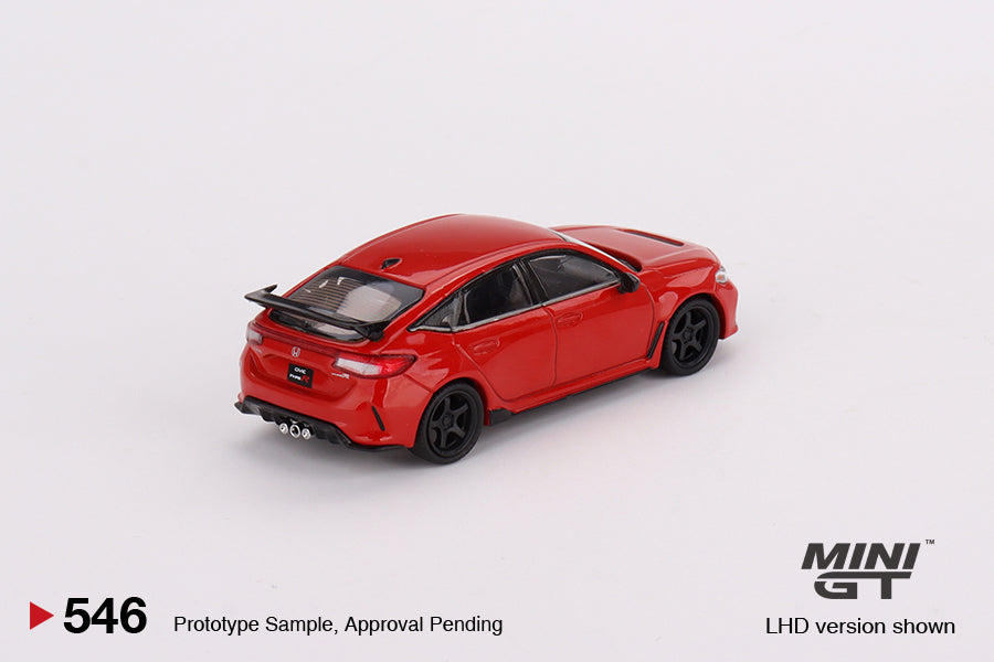 Mini-GT Honda Civic Type R Rallye Red 2023 W/ Advan GT Wheel #546 1:64 MGT00546 (ONLINE ORDER ONLY)