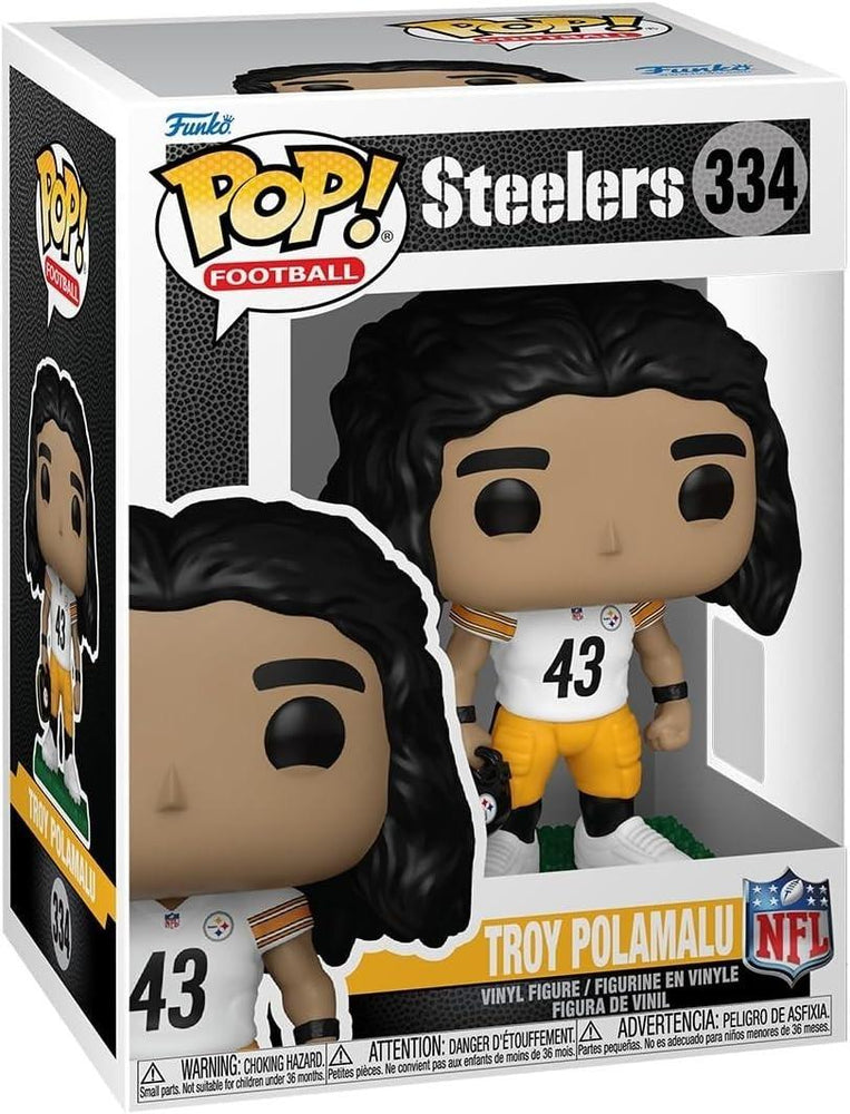 Funko Pop! NFL Legends Pittsburgh Steelers Troy Polamalu Vinyl Figure #334 with Funko Protector (ONLINE ORDER ONLY)