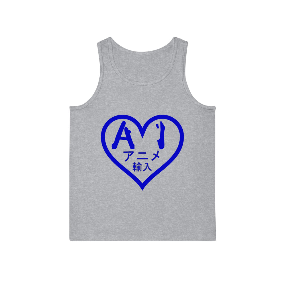 Anime Imports 2010 Heart Logo (Blue) Unisex Soft Tank Top