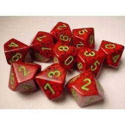 Chessex d10 Set of 10 Dice (ONLINE ORDER ONLY)
