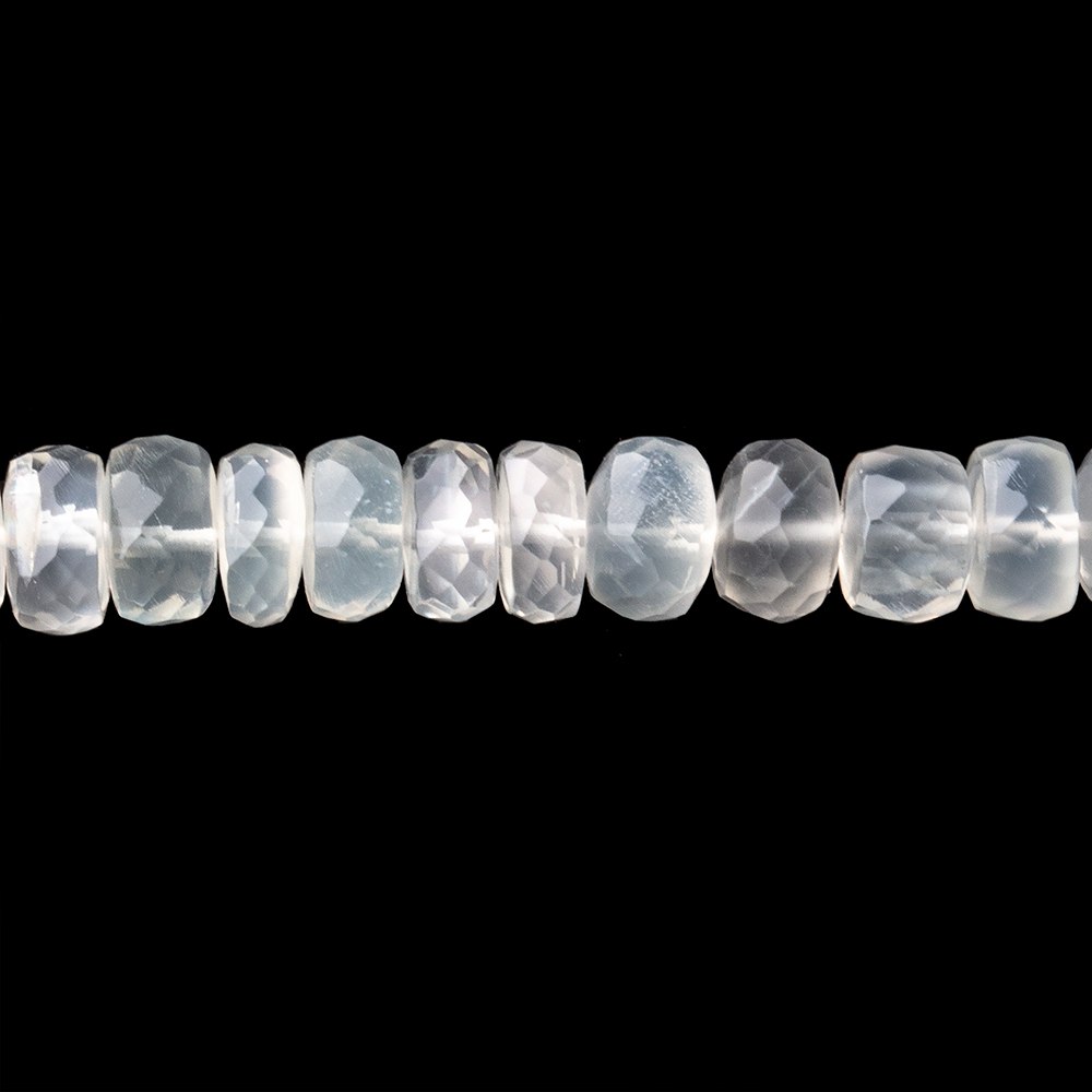 6-6.5mm Ceylon Moonstone Faceted Rondelle Beads 13 inch 80 pieces (ONLINE ORDER ONLY)