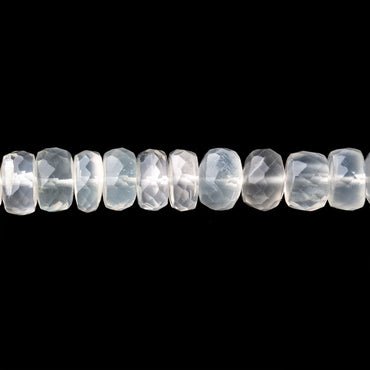 6-6.5mm Ceylon Moonstone Faceted Rondelle Beads 13 inch 80 pieces (ONLINE ORDER ONLY)