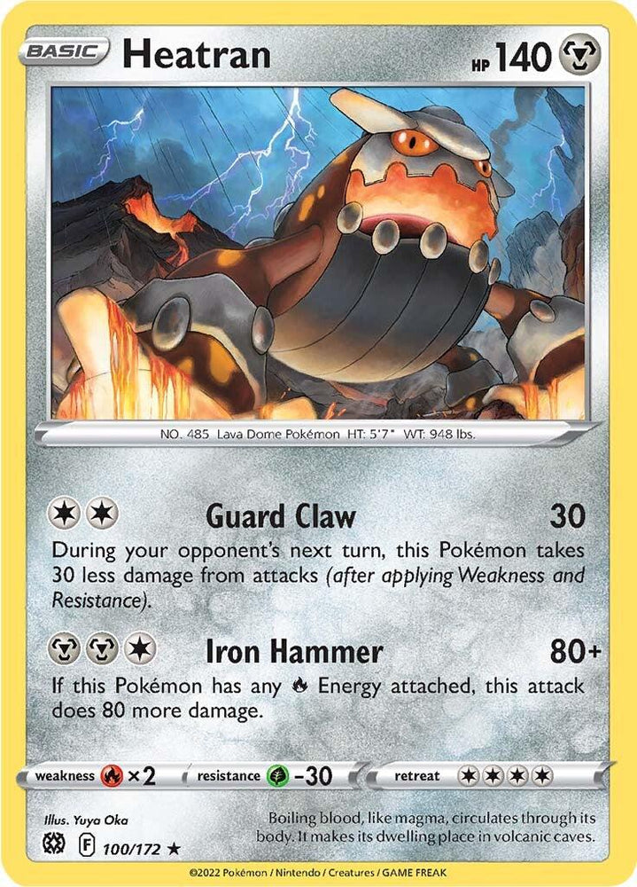 Heatran (100/172) [Sword & Shield: Brilliant Stars] (Online Only)