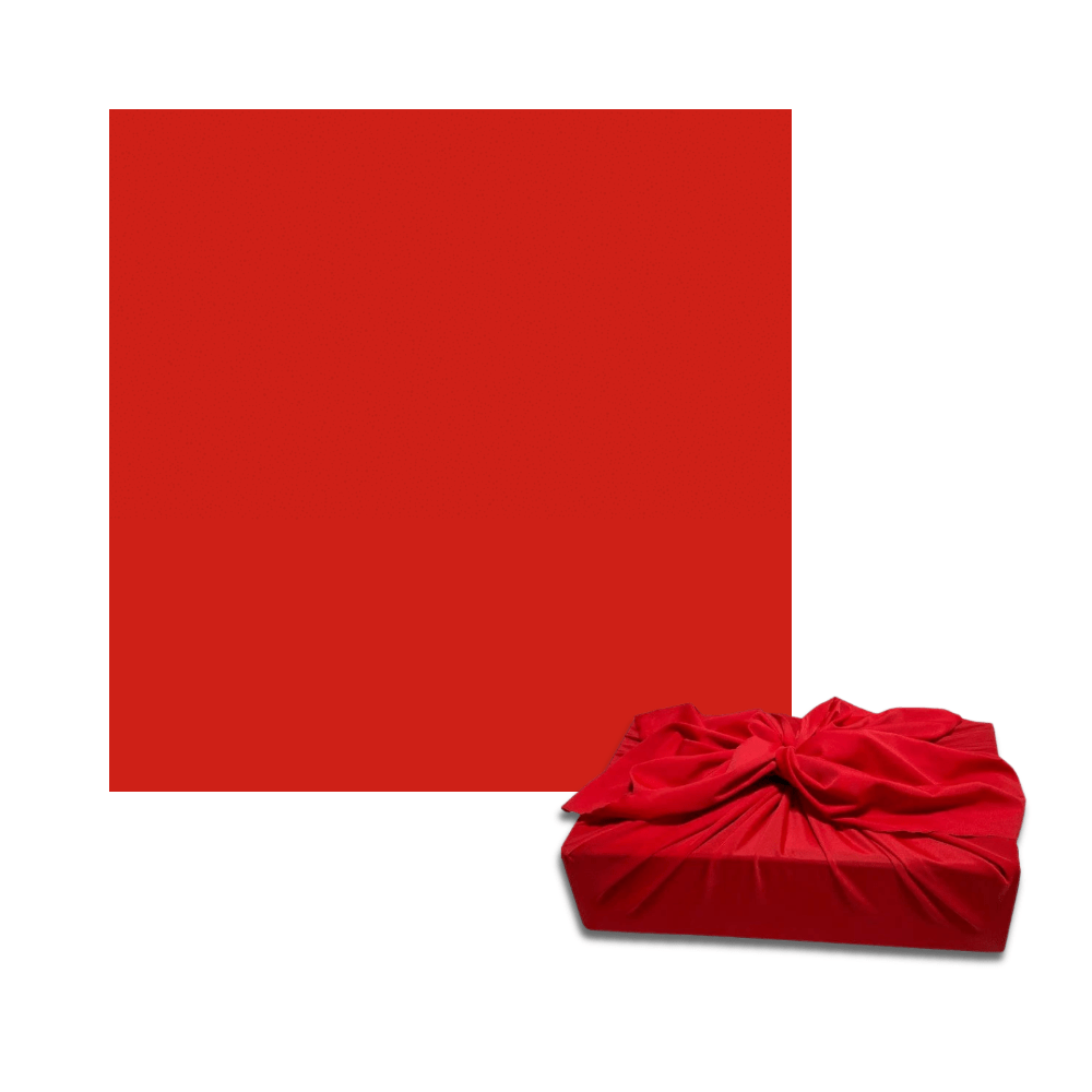 Small Reusable Cloth Furoshiki Gift Wrap | Bright Red (ONLINE ORDER ONLY)