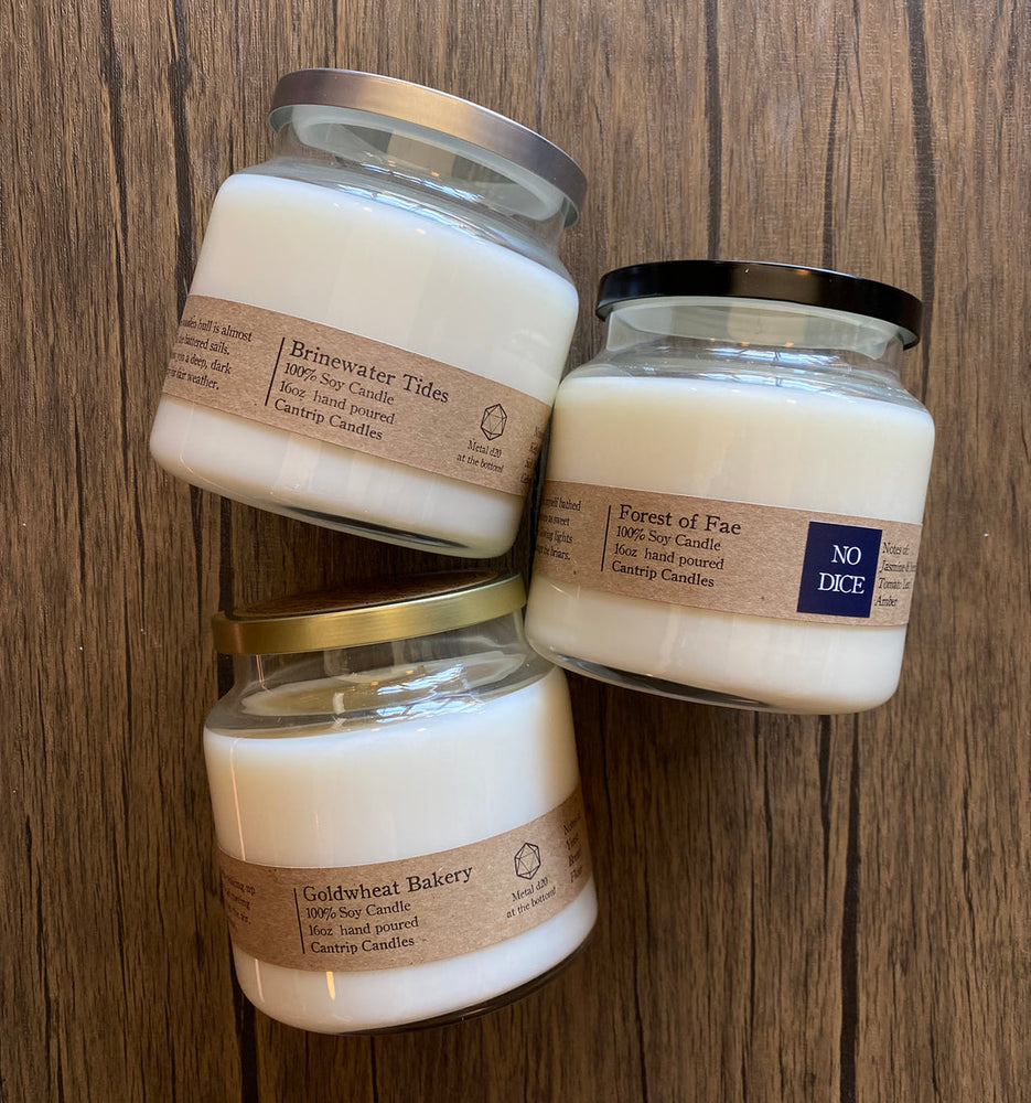 Cantrip Candles (16 oz Glass Candle) (ONLINE ORDER ONLY)