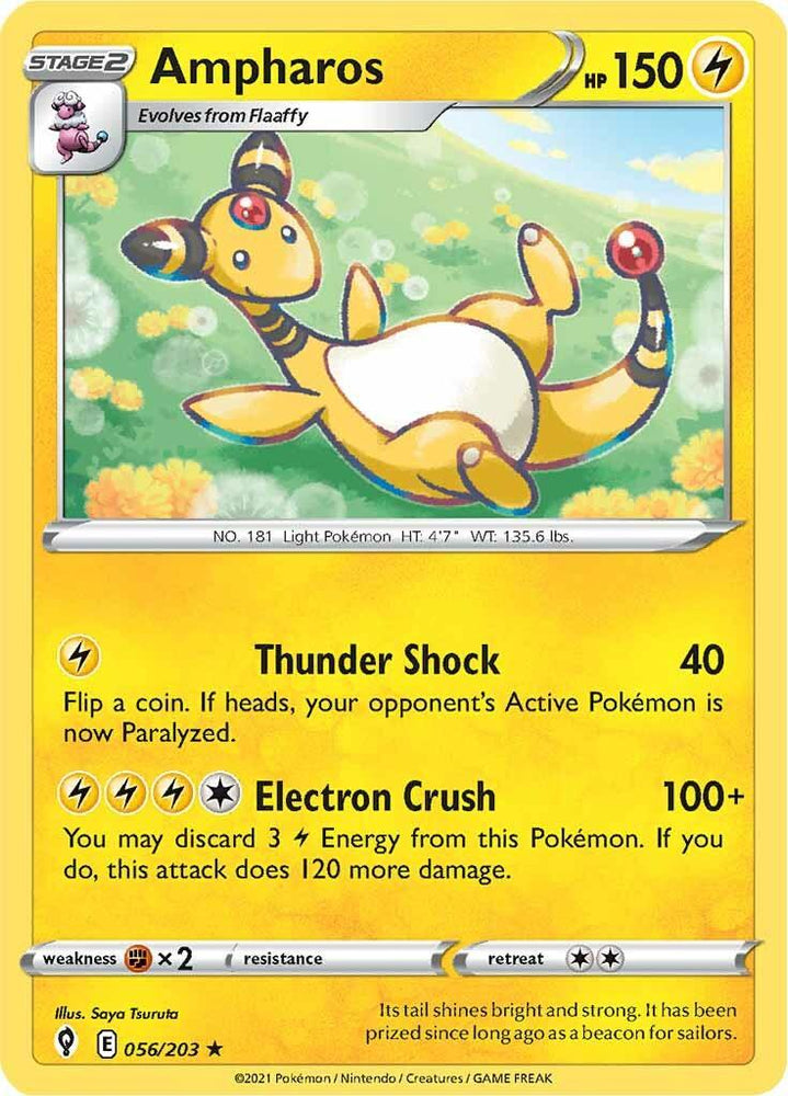 Ampharos (056/203) [Sword & Shield: Evolving Skies] (Online Only)