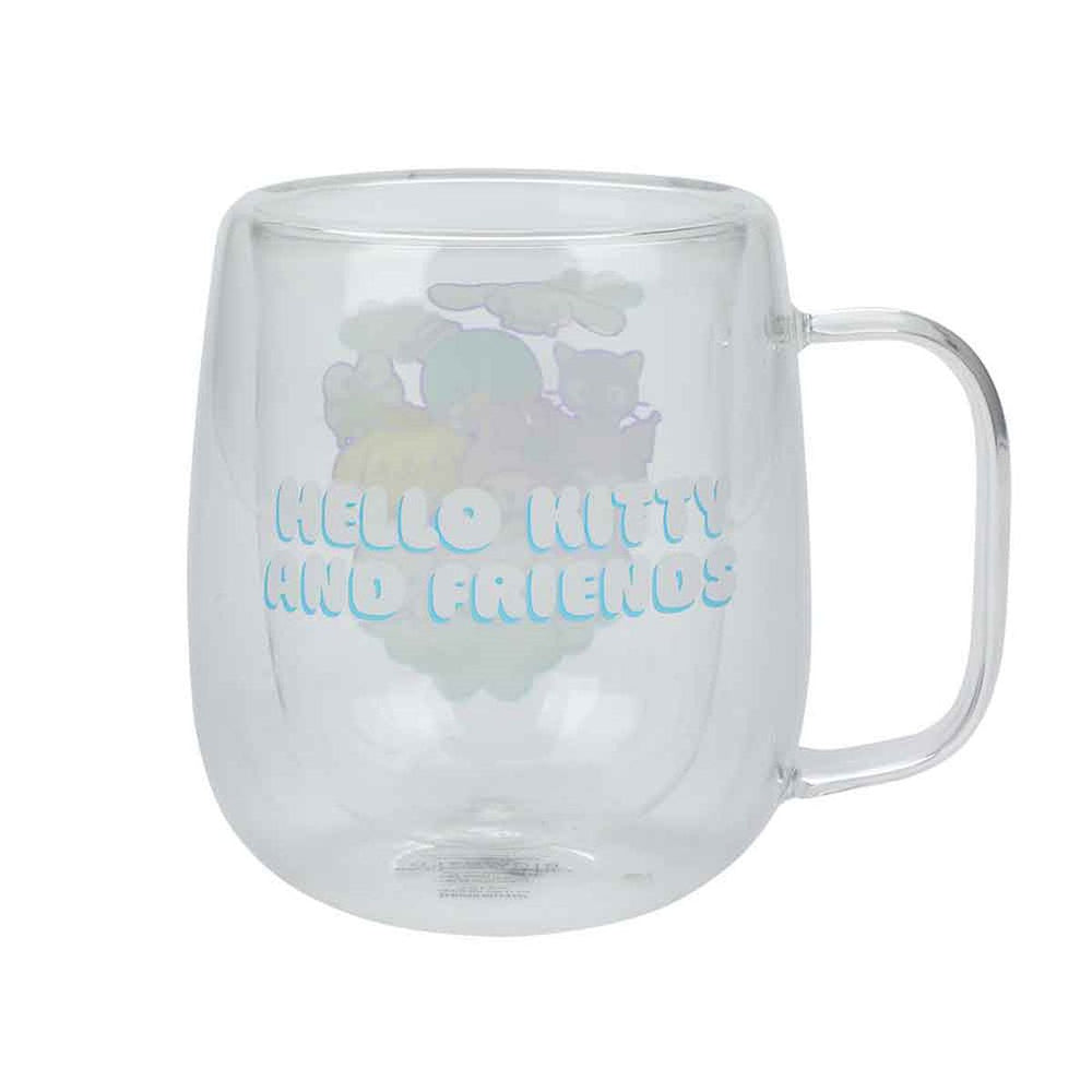 Hello Kitty & Friends 11 oz. Double Wall Glass Mug (ONLINE ORDER ONLY)