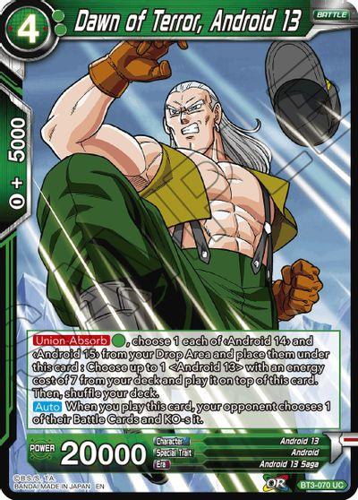 Dawn of Terror, Android 13 (Reprint) (BT3-070) [Battle Evolution Booster] (ONLINE ORDER ONLY)