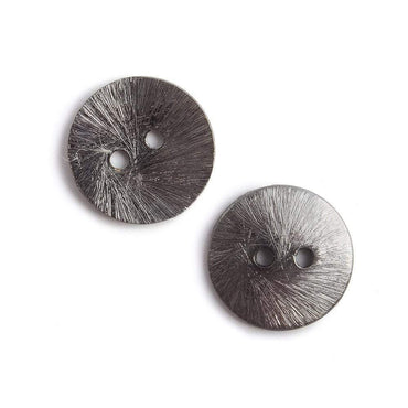16mm Black Gold Round Button Brushed, 10 pieces (ONLINE ORDER ONLY)