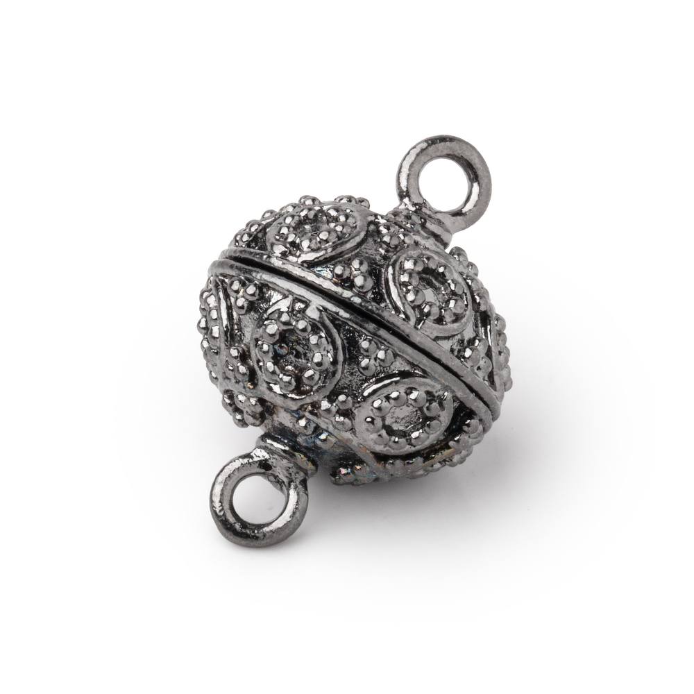 16mm Miligrain Circle Design Magnetic Clasp 1 piece (ONLINE ORDER ONLY)