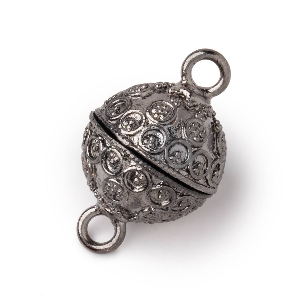 16mm Miligrain Circular Design Round Magnetic Clasp 1 piece (ONLINE ORDER ONLY)