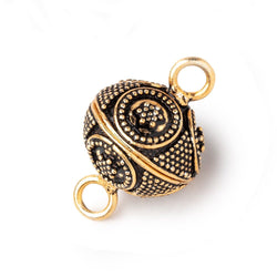 16mm Miligrain Ringed Star Design Magnetic Clasp 1 piece (ONLINE ORDER ONLY)
